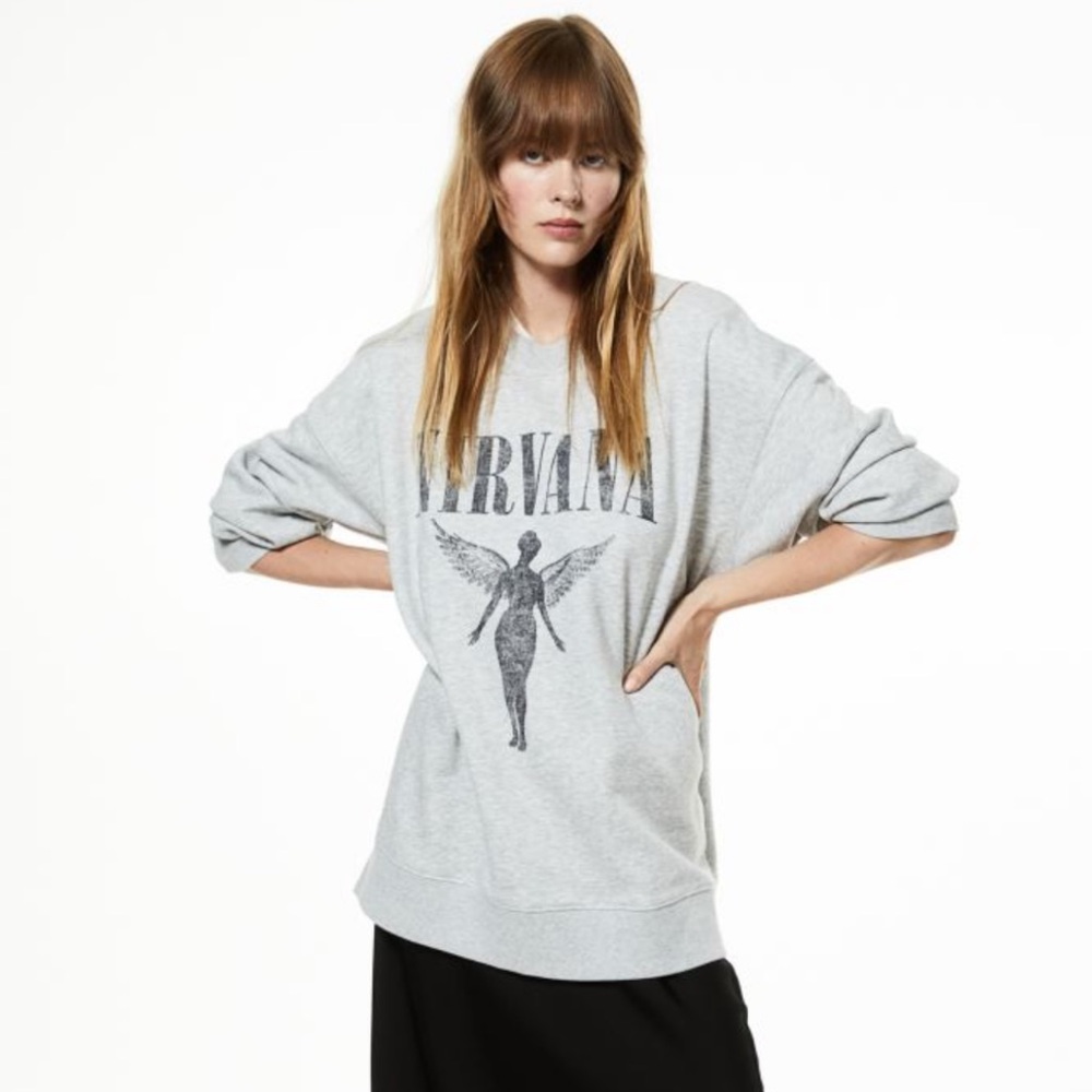 H&M | Nirvana | Oversized | Sweatshirt